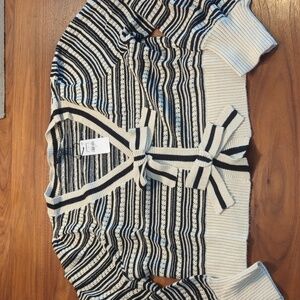 Express bow front sweater cardigan